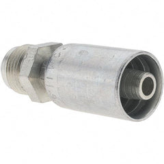 Parker - 3/4-16 Male SAE(JIC) Steel Hydraulic Hose Male SAE 37° JIC Rigid Fitting - -6 Hose Size, 3/8" Hose Diam - USA Tool & Supply