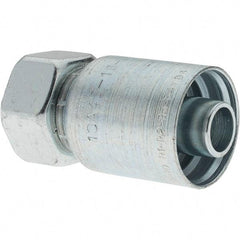 Parker - Female Metric Steel Hydraulic Hose Swivel - -10 Hose Size, 5/8" Hose Diam - USA Tool & Supply