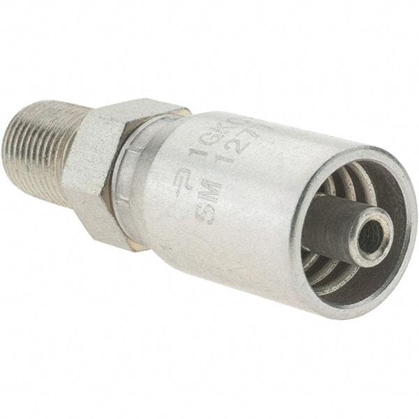 Parker - 1/8-27 NPSM Steel Hydraulic Hose Nut - USA Tool & Supply
