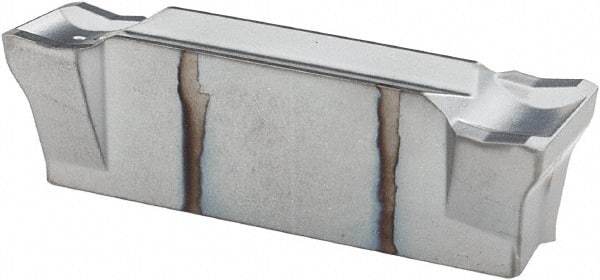 Iscar - DGN C IC328 Grade, 0.189" Cutting Width, Carbide Cutoff Insert - 0° Neutral Lead Angle, 0.012" Cnr Rad, TiN/TiCN Coated, Double End - USA Tool & Supply