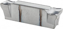 Iscar - DGN C IC328 Grade, 0.189" Cutting Width, Carbide Cutoff Insert - 0° Neutral Lead Angle, 0.012" Cnr Rad, TiN/TiCN Coated, Double End - USA Tool & Supply