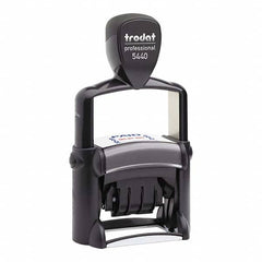 Trodat - Pre-inked Custom Stamps Type: Custom Stamp - 5-In-1 Dater Message: Date/Entered/Faxed/Paid/Received - USA Tool & Supply