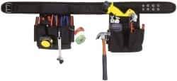 CLC - 29 to 46" Waist Apron - 20 Pocket, Black, Polyester - USA Tool & Supply