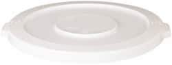 PRO-SOURCE - Round Lid for Use with 10 Gal Round Trash Cans - White, Plastic, For Huskee Trash Cans - USA Tool & Supply