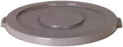 PRO-SOURCE - Round Lid for Use with 10 Gal Round Trash Cans - Gray, Plastic, For Huskee Trash Cans - USA Tool & Supply