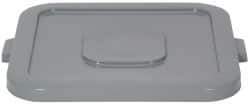 PRO-SOURCE - Square Lid for Use with 32 Gal Square Trash Cans - Gray, Plastic, For Huskee Trash Cans - USA Tool & Supply