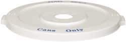 PRO-SOURCE - 32 Gal White Round Recycling Container - Polyethylene - USA Tool & Supply