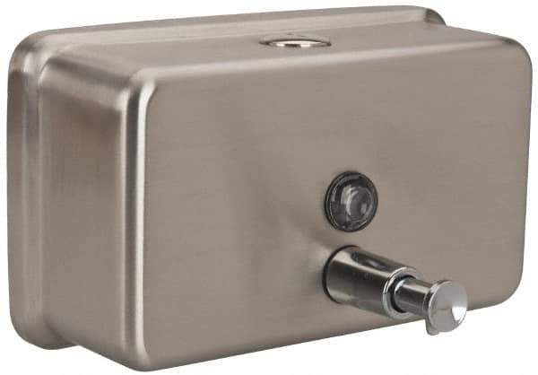 PRO-SOURCE - 40 oz Liquid Hand Soap Dispenser - Stainless Steel, Hanging, Chrome - USA Tool & Supply