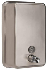 PRO-SOURCE - 40 oz Liquid Hand Soap Dispenser - Stainless Steel, Hanging, Chrome - USA Tool & Supply