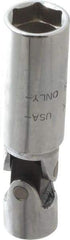 Blackhawk by Proto - 5/8", 3/8" Drive, Spark Plug Hand Socket - 6 Points, 3-3/8" OAL, Steel, Chrome Finish - USA Tool & Supply