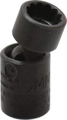 Proto - 1/4" Drive 10mm Standard Universal Impact Socket - 12 Points, 1-13/32" OAL - USA Tool & Supply