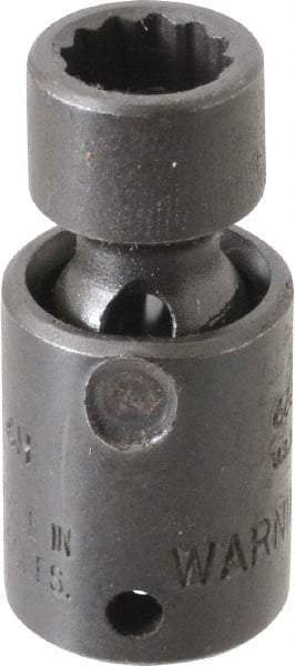 Proto - 1/4" Drive 8mm Standard Universal Impact Socket - 12 Points, 1-19/64" OAL - USA Tool & Supply