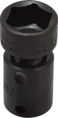 Proto - 3/8" Drive 3/4" Standard Universal Impact Socket - 6 Points, 2-3/32" OAL - USA Tool & Supply