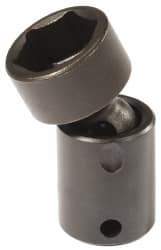 Proto - 3/8" Drive 5/8" Standard Universal Impact Socket - 6 Points, 2-3/32" OAL - USA Tool & Supply