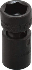 Proto - 3/8" Drive 17mm Standard Universal Impact Socket - 6 Points, 2-3/32" OAL - USA Tool & Supply