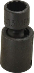 Proto - 3/8" Drive 13mm Deep Universal Impact Socket - 12 Points, 2" OAL - USA Tool & Supply