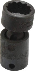 Proto - 3/8" Drive 18mm Deep Universal Impact Socket - 12 Points, 2-3/32" OAL - USA Tool & Supply