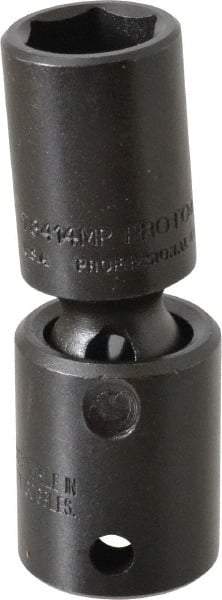 Proto - 3/8" Drive 14mm Deep Universal Impact Socket - 6 Points, 2-19/32" OAL - USA Tool & Supply