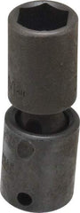 Proto - 3/8" Drive 15mm Deep Universal Impact Socket - 6 Points, 2-11/16" OAL - USA Tool & Supply