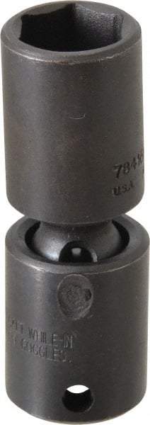 Proto - 3/8" Drive 16mm Deep Universal Impact Socket - 6 Points, 2-11/16" OAL - USA Tool & Supply