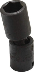 Proto - 3/8" Drive 17mm Deep Universal Impact Socket - 6 Points, 2-11/16" OAL - USA Tool & Supply