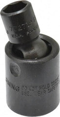 Proto - 3/8" Drive 3/8" Standard Universal Impact Socket - 6 Points, 1-29/32" OAL - USA Tool & Supply