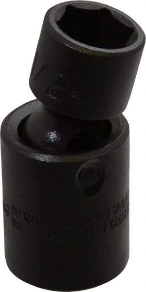Proto - 3/8" Drive 1/2" Standard Universal Impact Socket - 6 Points, 2" OAL - USA Tool & Supply