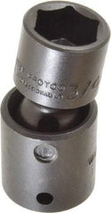 Proto - 1/2" Drive 3/4" Standard Universal Impact Socket - 6 Points, 2-19/32" OAL - USA Tool & Supply