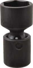 Proto - 1/2" Drive 1-3/16" Standard Universal Impact Socket - 6 Points, 3-3/32" OAL - USA Tool & Supply