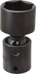 Proto - 1/2" Drive 1-1/4" Standard Universal Impact Socket - 6 Points, 3-13/64" OAL - USA Tool & Supply