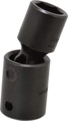 Proto - 1/2" Drive 15mm Standard Universal Impact Socket - 6 Points, 2-19/32" OAL - USA Tool & Supply