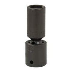 Proto - 1/2" Drive 11/16" Deep Universal Impact Socket - 6 Points, 3-1/2" OAL - USA Tool & Supply