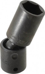 Proto - 1/2" Drive 7/8" Deep Universal Impact Socket - 6 Points, 3-1/2" OAL - USA Tool & Supply