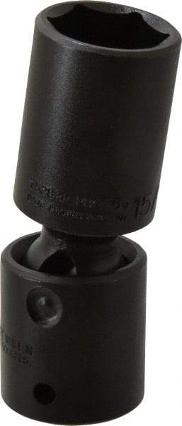 Proto - 1/2" Drive 15/16" Deep Universal Impact Socket - 6 Points, 3-51/64" OAL - USA Tool & Supply