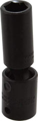 Proto - 1/2" Drive 15mm Deep Universal Impact Socket - 6 Points, 3-1/2" OAL - USA Tool & Supply