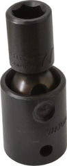 Proto - 1/2" Drive 7/16" Standard Universal Impact Socket - 6 Points, 2-19/32" OAL - USA Tool & Supply