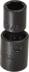 Proto - 1/2" Drive 9/16" Standard Universal Impact Socket - 6 Points, 2-19/32" OAL - USA Tool & Supply