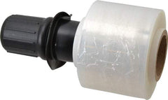 Stretch Associates - 3" x 1,000' 80 Gauge Clear Bundling Stretch Film with Dispenser - 4 Piece, 80 Gauge, Clear - USA Tool & Supply
