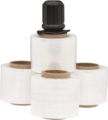 Stretch Associates - 3" x 700' 120 Gauge Clear Bundling Stretch Film with Dispenser - 4 Piece, 120 Gauge, Clear - USA Tool & Supply
