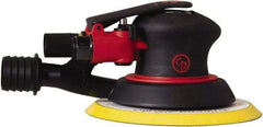 Chicago Pneumatic - 12,000 OPM, 16 CFM Air Consumption, 90 psi Air Pressure, Palm Air Orbital Sander - Round Pad, Hook & Loop Backing, 1/4" Inlet - USA Tool & Supply
