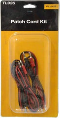 Fluke - Black/Red Electrical Test Equipment Patch Cord Set - Use with Test Equipment - USA Tool & Supply