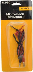 Fluke - Red/Black Electrical Test Equipment Leads Set - Use with All Models - USA Tool & Supply