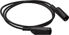 Pomona - Black Electrical Test Equipment Patch Cord - Use with Alligators Test Clips - USA Tool & Supply