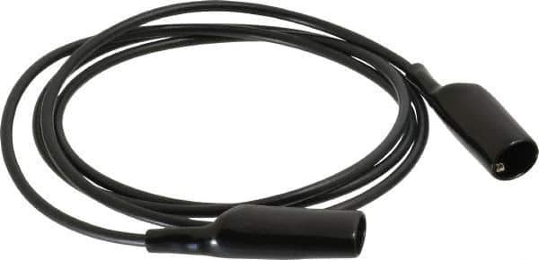 Pomona - Black Electrical Test Equipment Patch Cord - Use with Alligators Test Clips - USA Tool & Supply