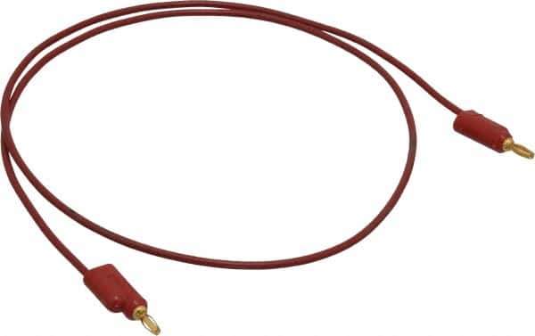 Pomona - Red Electrical Test Equipment Leads - Use with Banana Plugs - USA Tool & Supply