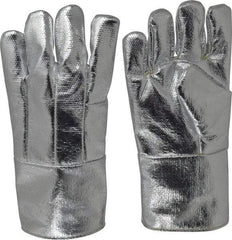 Steel Grip - Size Universal Wool Lined Aluminized Thermonol Welding Glove - 14" OAL, Gauntlet Cuff, For General Welding - USA Tool & Supply
