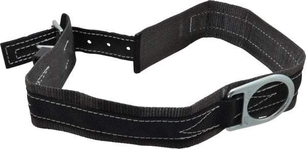 Miller - Size M, 35 to 43 Inch Waist, 3 Inch Wide, Single D Ring Style Body Belt - Nylon Webbing, Include Comfort Pad, Tongue Buckle Connection - USA Tool & Supply