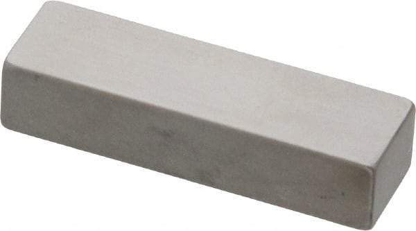 Mitutoyo - 0.25" Rectangular Steel Gage Block - Accuracy Grade 0, Includes Certificate of Inspection - USA Tool & Supply