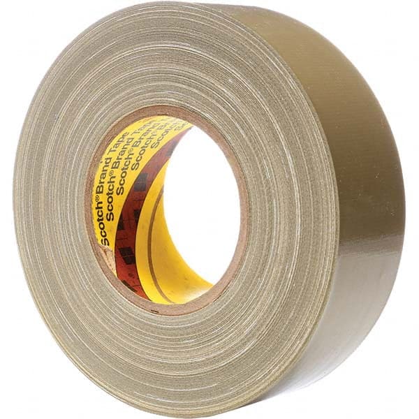 3M - 54.8m x 48mm x 11.7 mil Olive Green Polyethylene Cloth Duct Tape - USA Tool & Supply