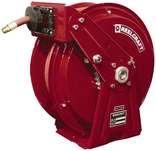 Reelcraft - 50' Spring Retractable Hose Reel - 300 psi, Hose Included - USA Tool & Supply